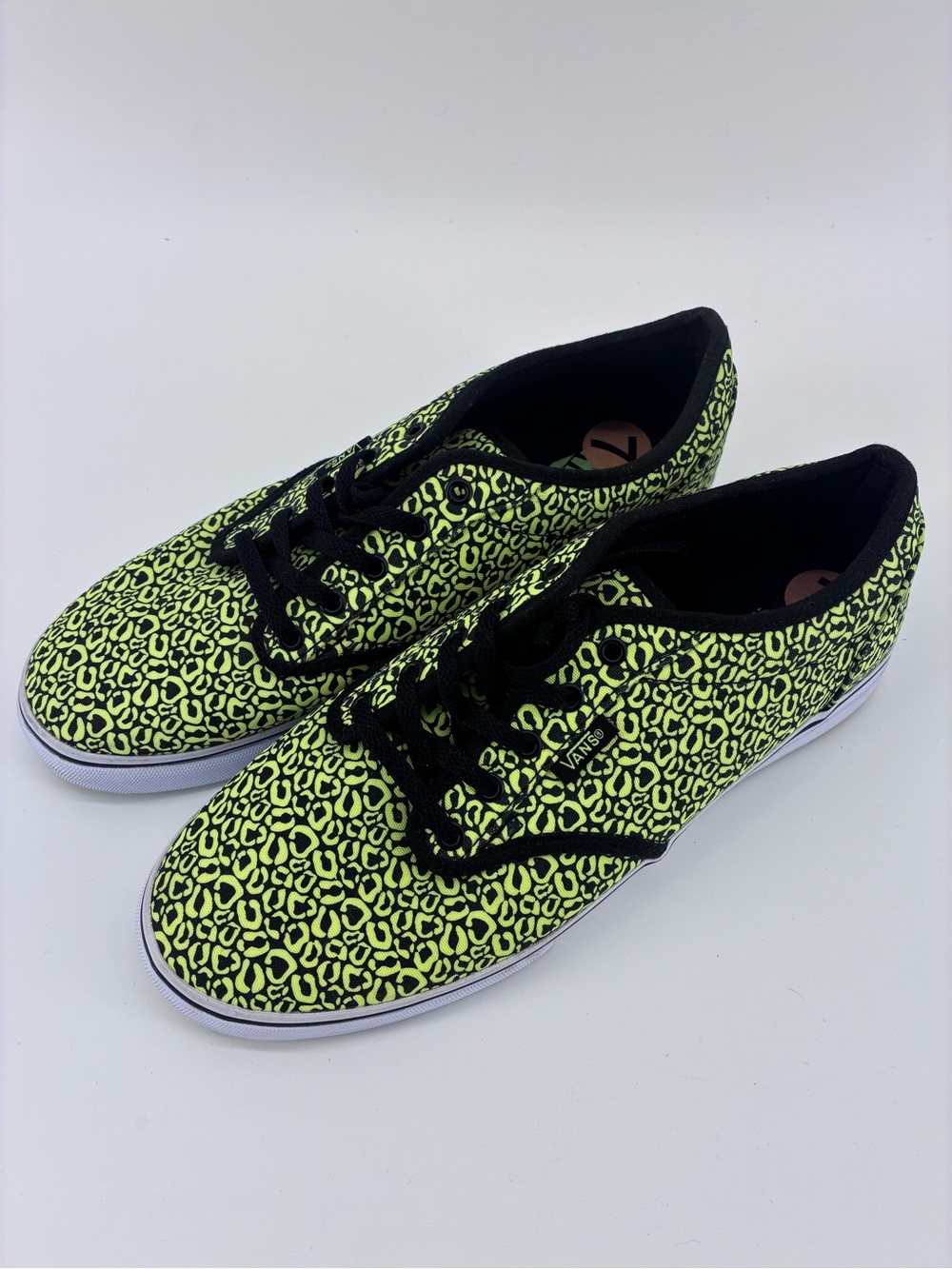 Vans Neon Yellow Leopard Sneakers